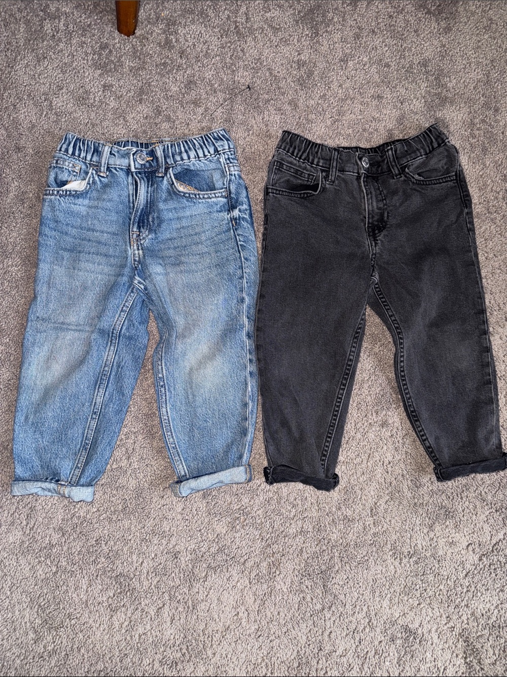 H&M Kids Two-Pack Jeans in Blue and Black